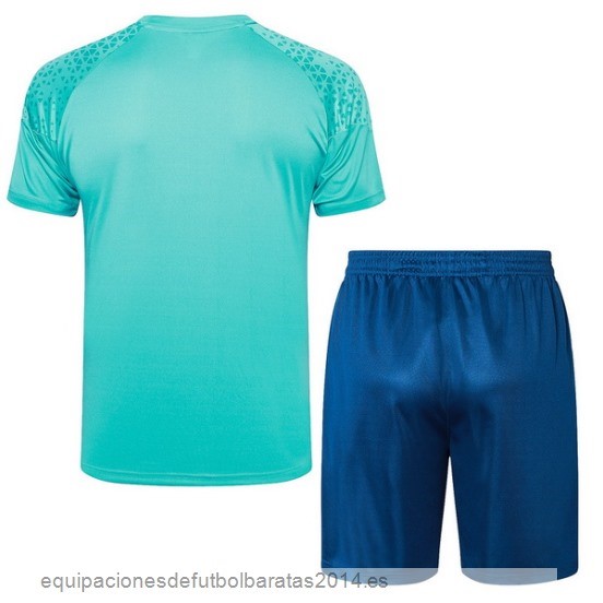 Nuevo Entrenamiento Conjunto Completo Marsella 23/24 Verde Azul Baratas
